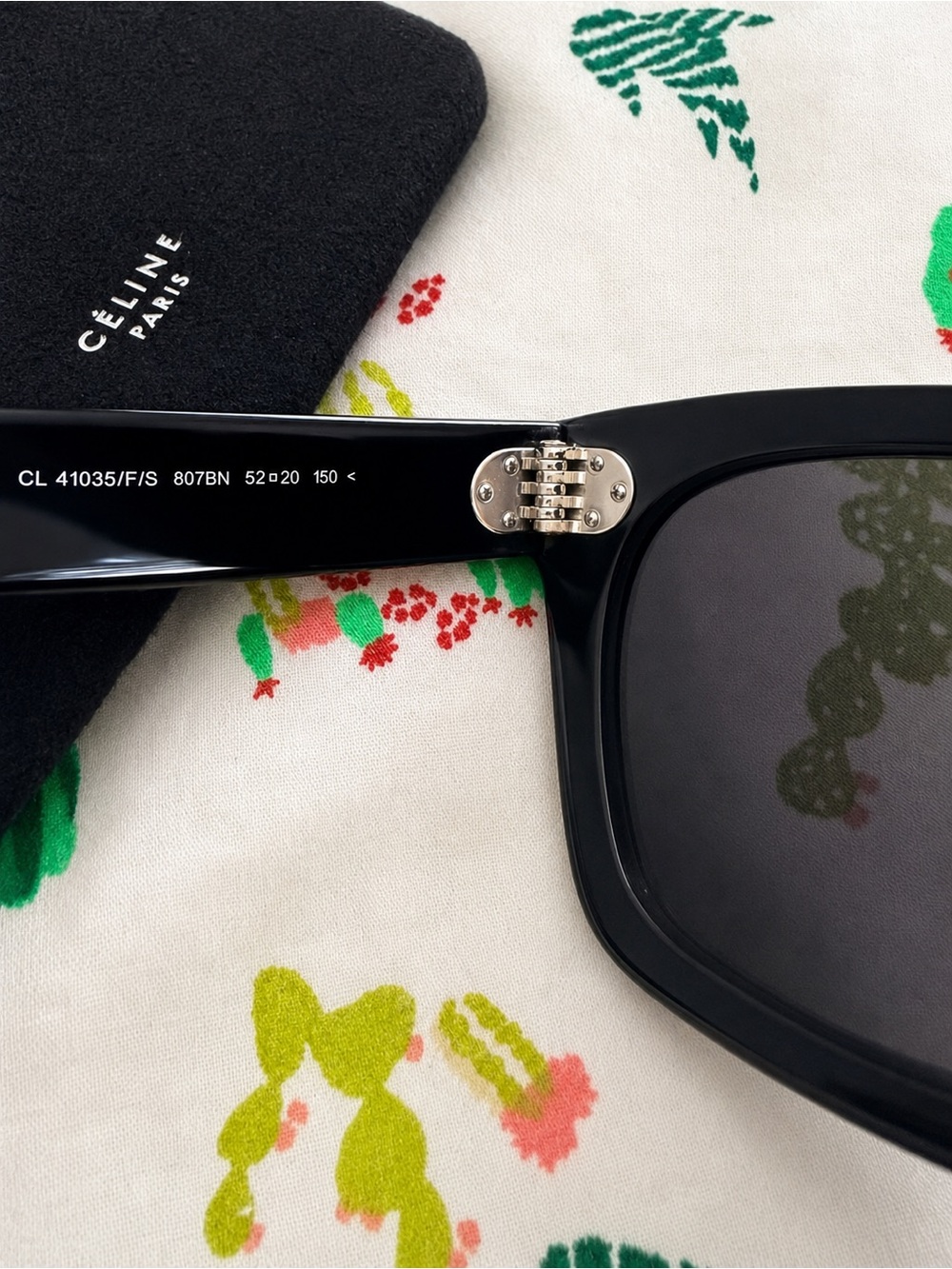 Rare Authentic Celine CL41035/F/S 807BN Black Sunglasses + Original Celine Pouch - Picture 4 of 9